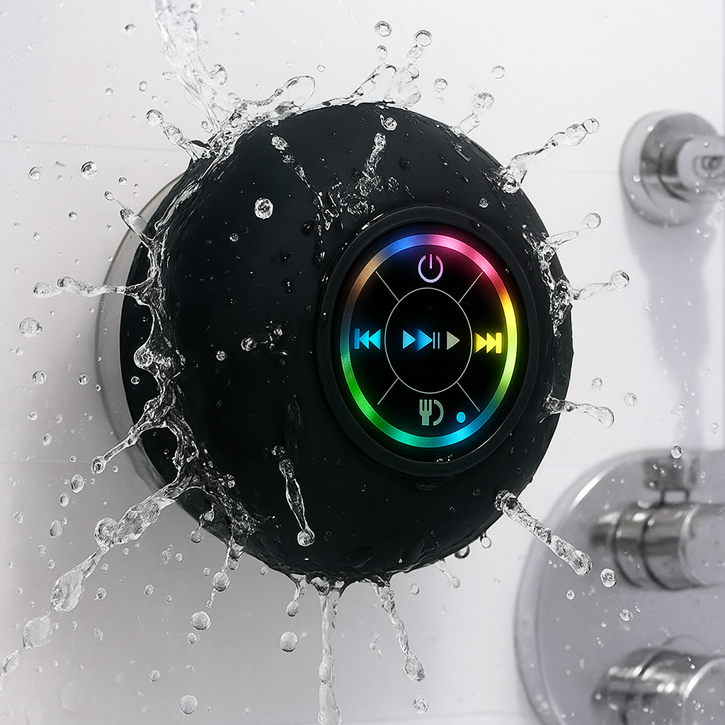 Large Suction Cup Waterproof Bluetooth Speaker
