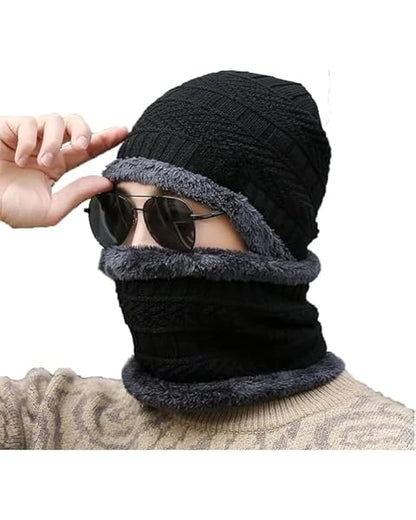 Police Winter Running Performance Combo (Warm Cap + Neck Warmer + Knee Support Sleeve)