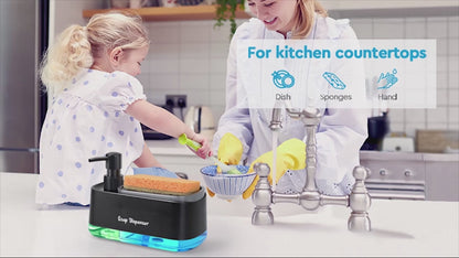 Premium 3-in-1 Soap & Sponge Dispenser